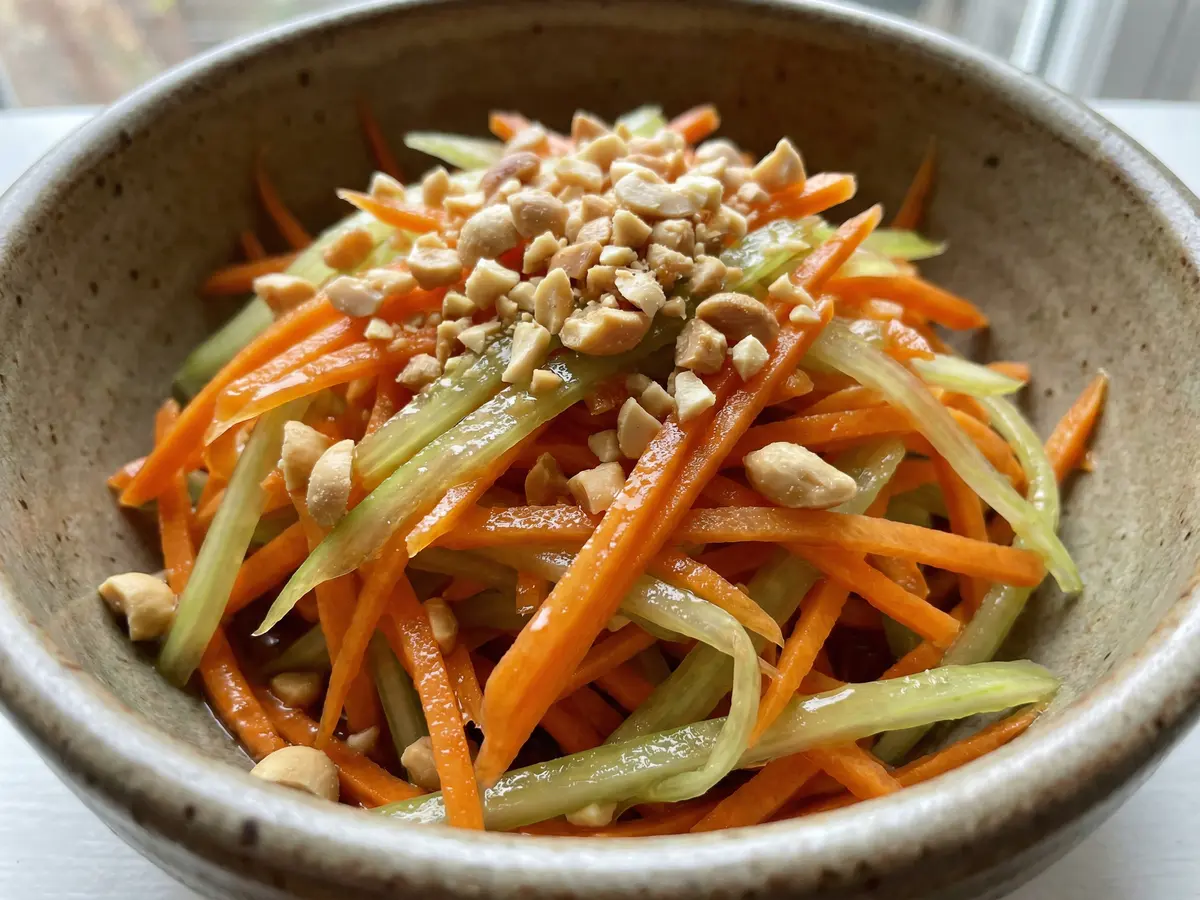 にんじんとセロリのなます