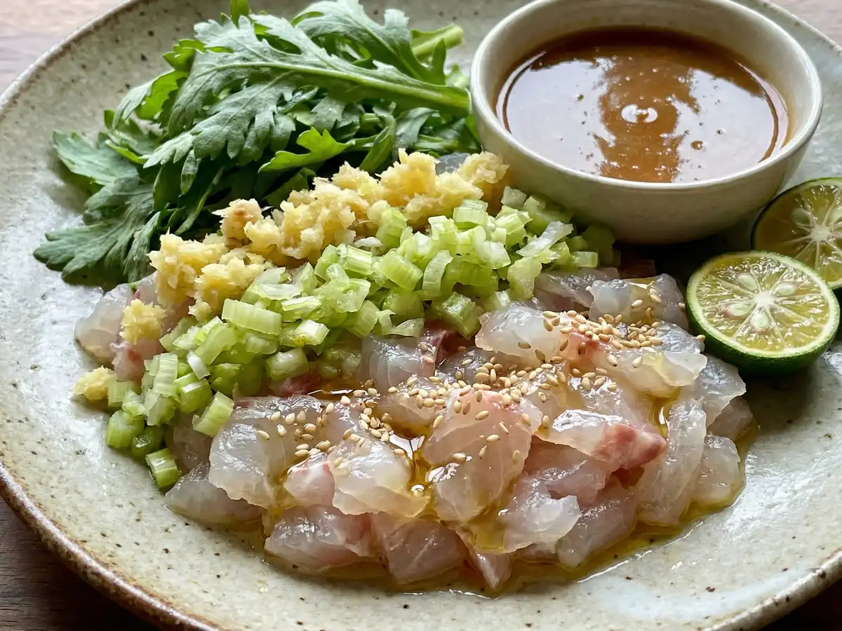 白身魚のタルタル仕立て