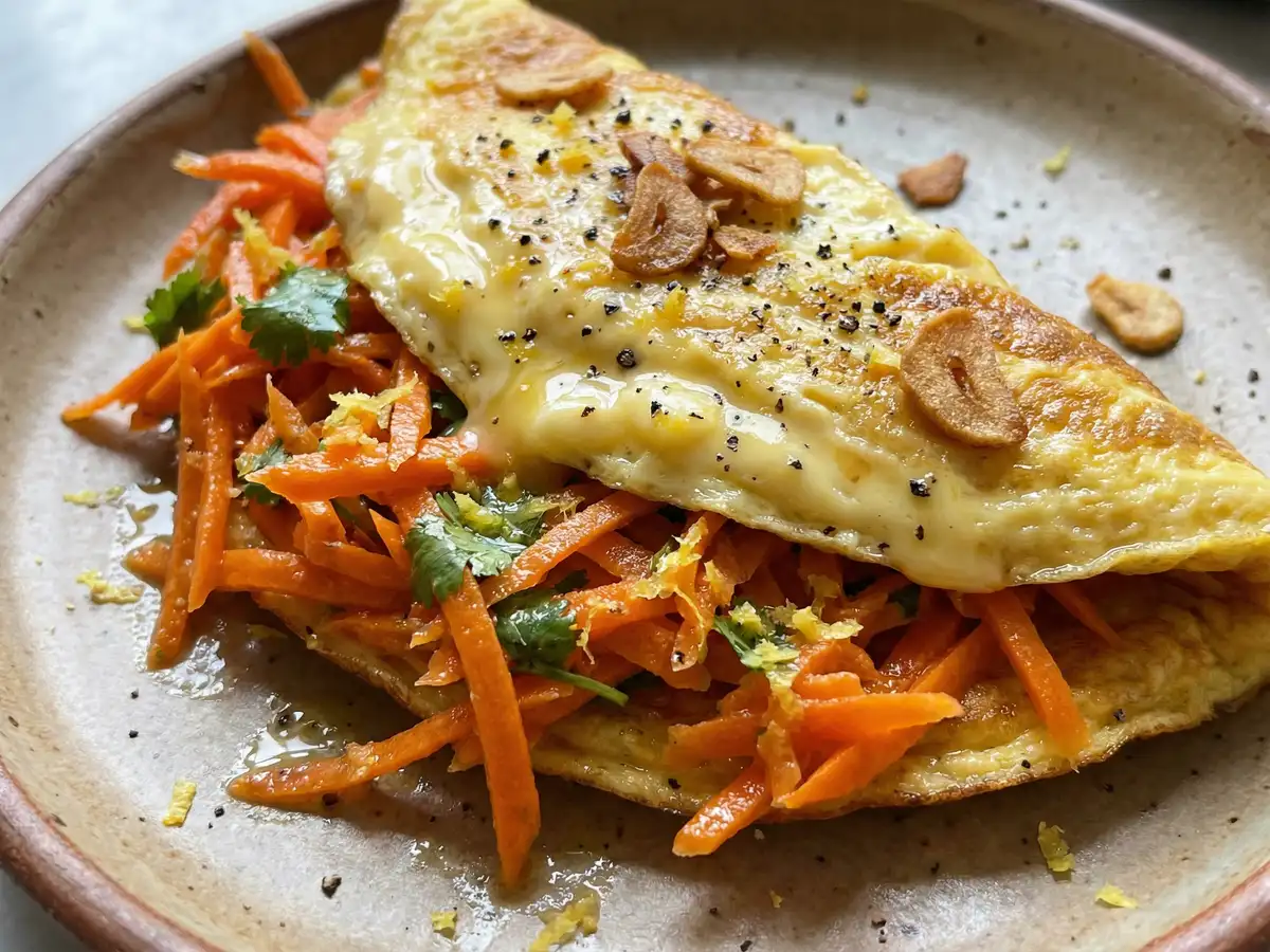 にんじんのオムレツサラダ