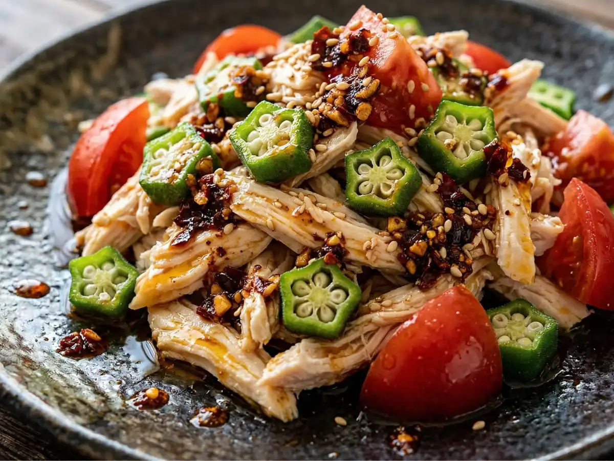 サラダチキンオクラ