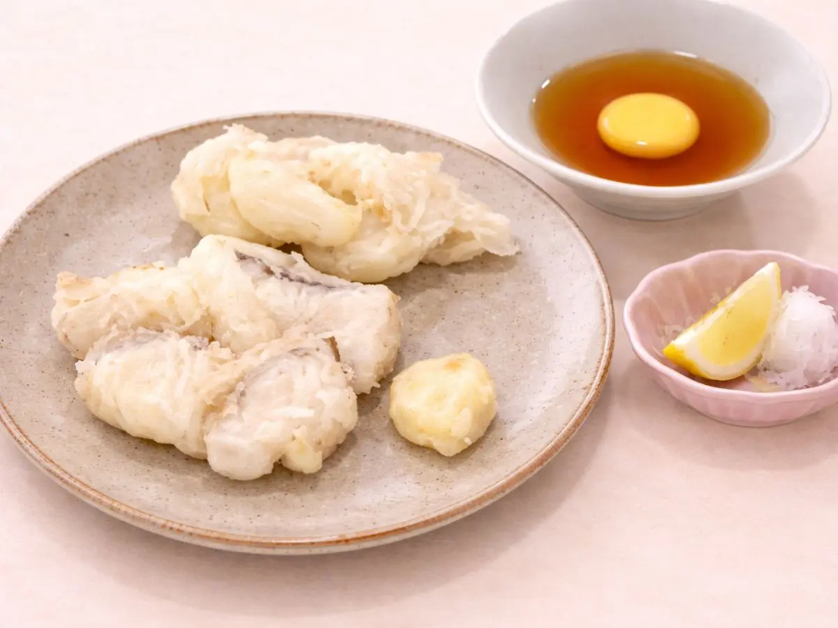 さわらと新玉ねぎの天ぷら