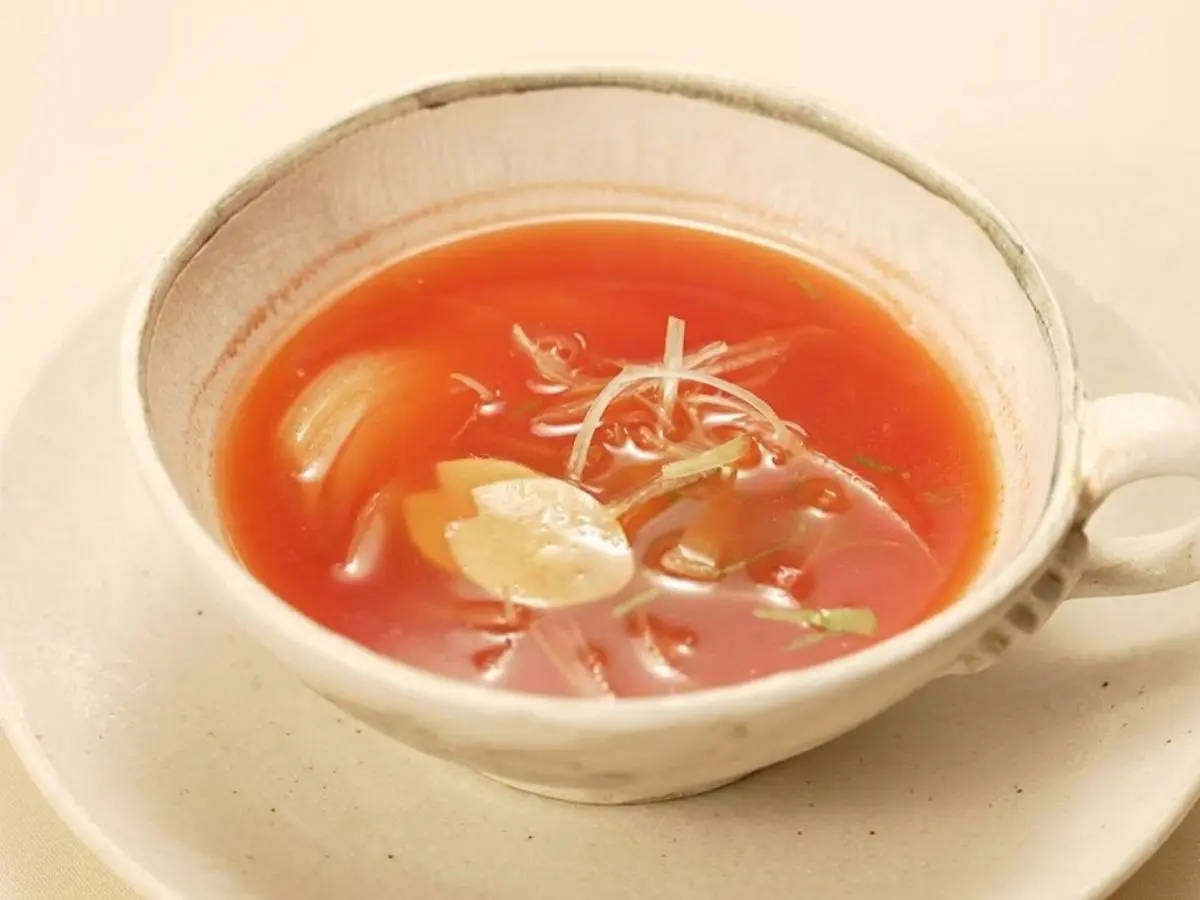 トマトジュースのスープ