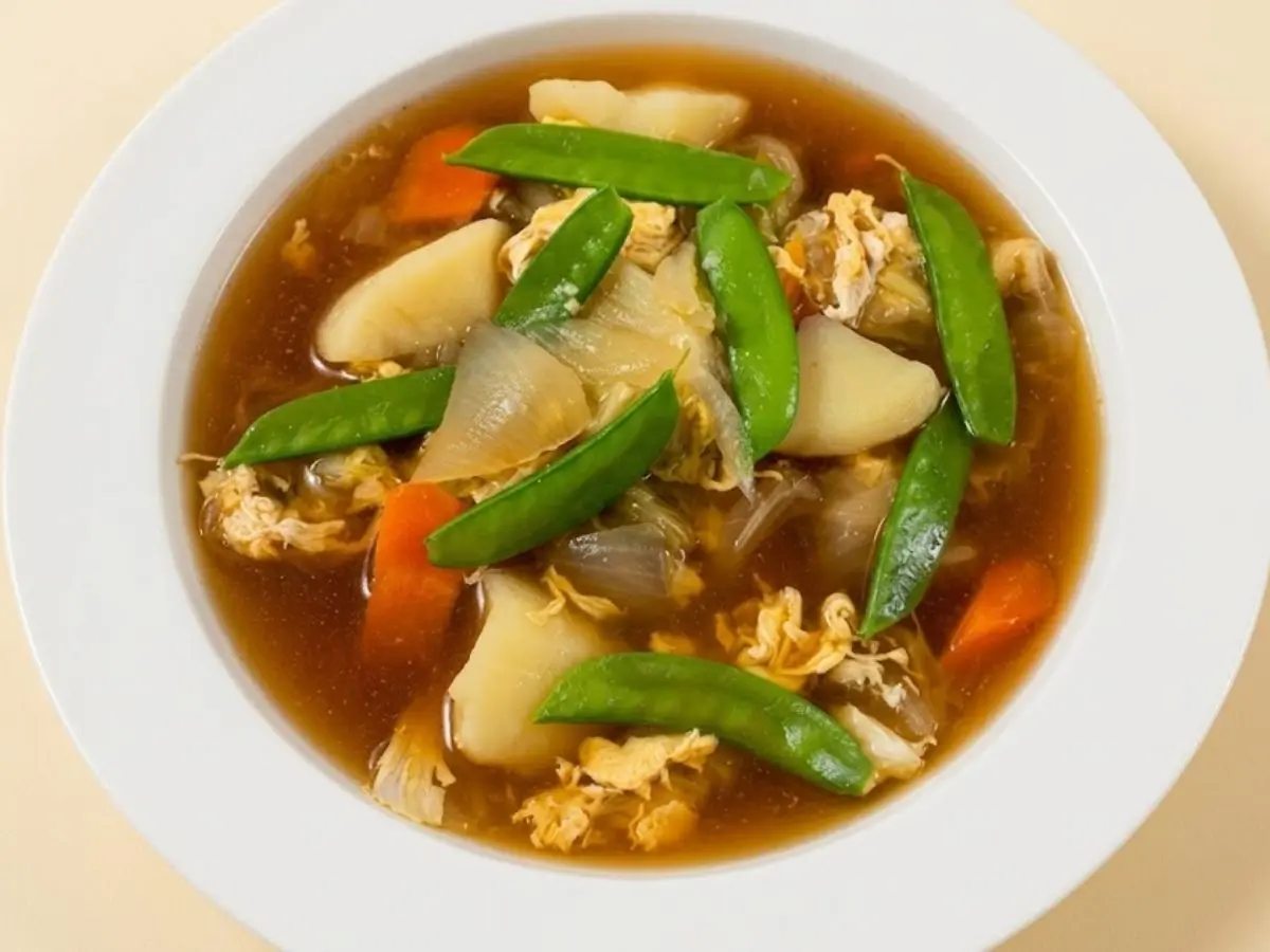 焼肉のタレの野菜スープ