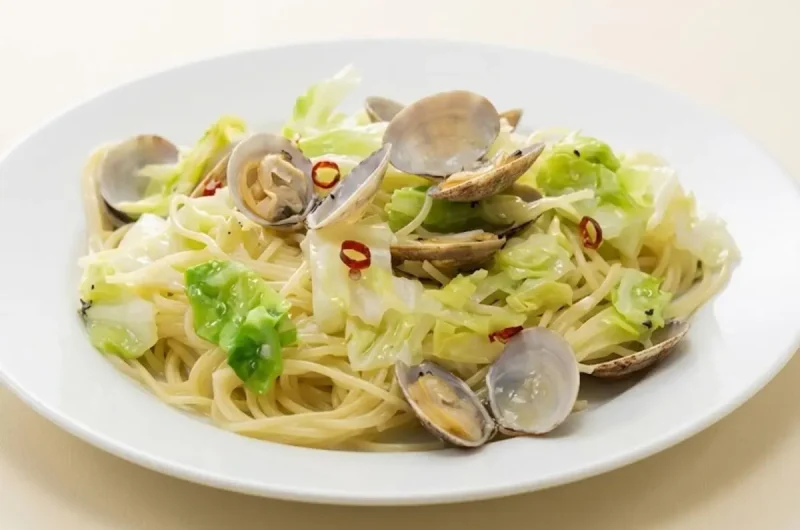 【相葉マナブ】春キャベツとアサリのペペロンチーノのレシピ 春キャベツの産地ごはん