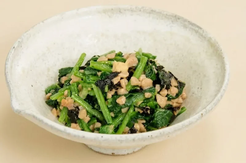 【きょうの料理】ほうれん草のひきわり納豆和えのレシピ 本多京子さん