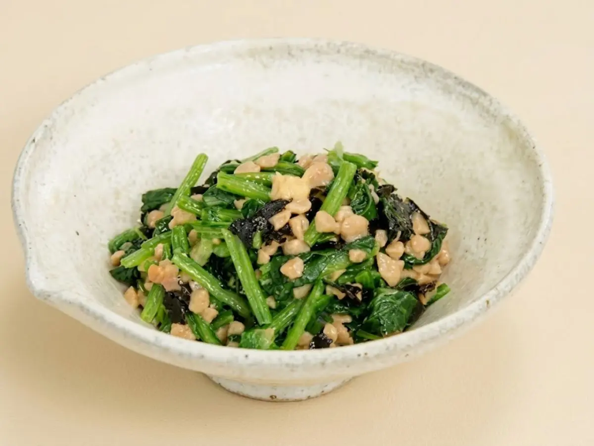 ほうれんそうのひきわり納豆あえ