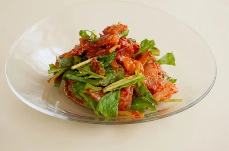 【きょうの料理】お刺身レモンキムチあえのレシピ 和田明日香さん