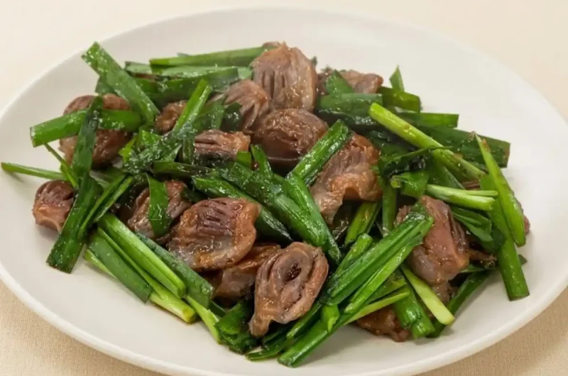 【あさイチ】砂肝とニラの簡単オイスターソース炒めのレシピ エダジュンさん