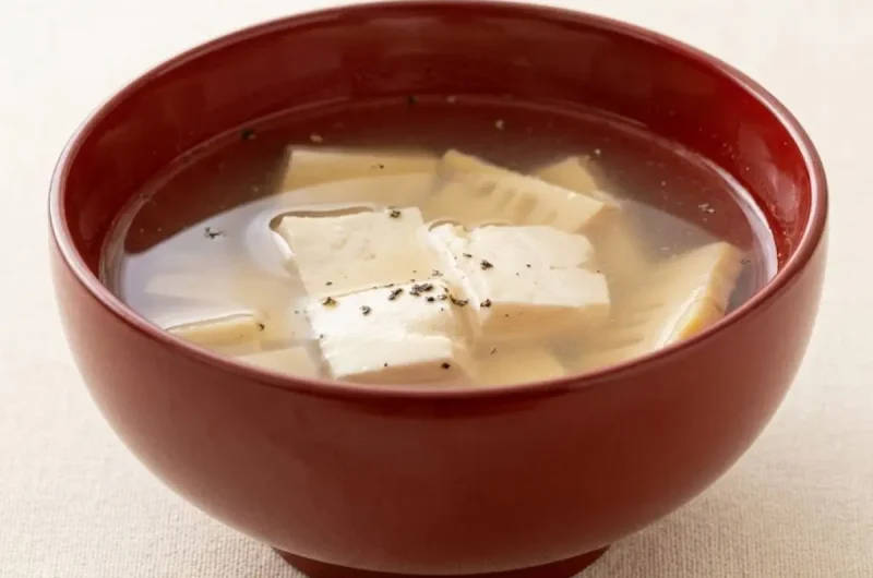 【きょうの料理】たけのこと豆腐の吸い物のレシピ 林亮平さんはじめての手仕事タケノコ