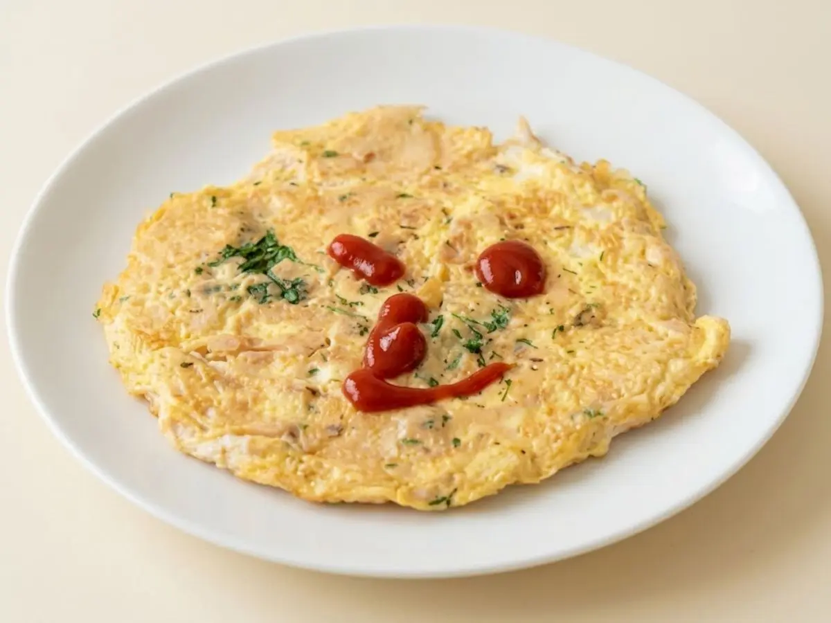 鶏むね肉の卵焼き