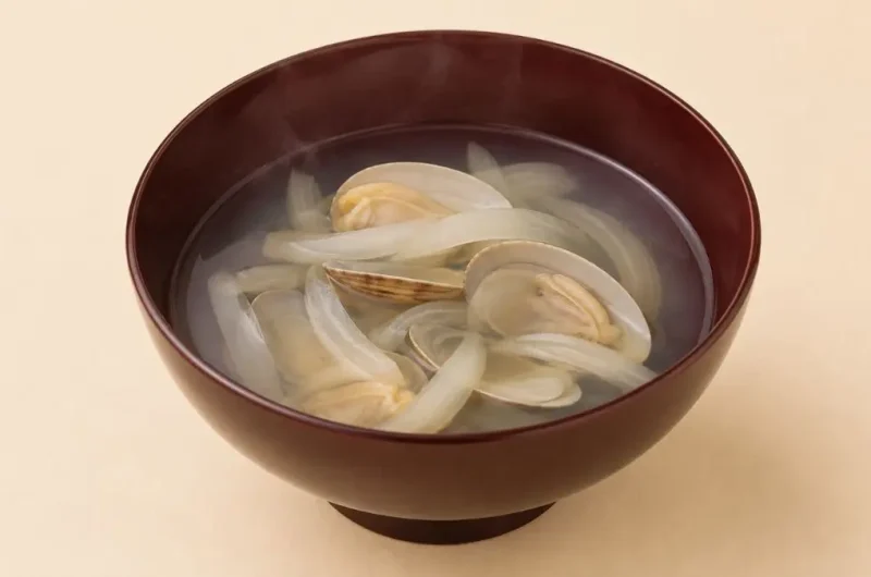 【きょうの料理】あさりと新玉ねぎの汁物のレシピ 小西雄大さん京料理人のモダン和ごはん