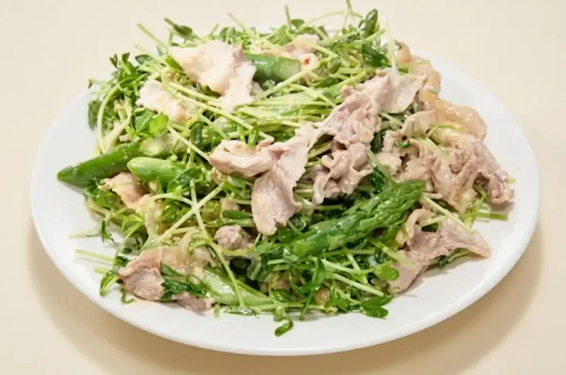【きょうの料理】ゆで豚と豆苗のみそマヨあえのレシピ 今井亮さん