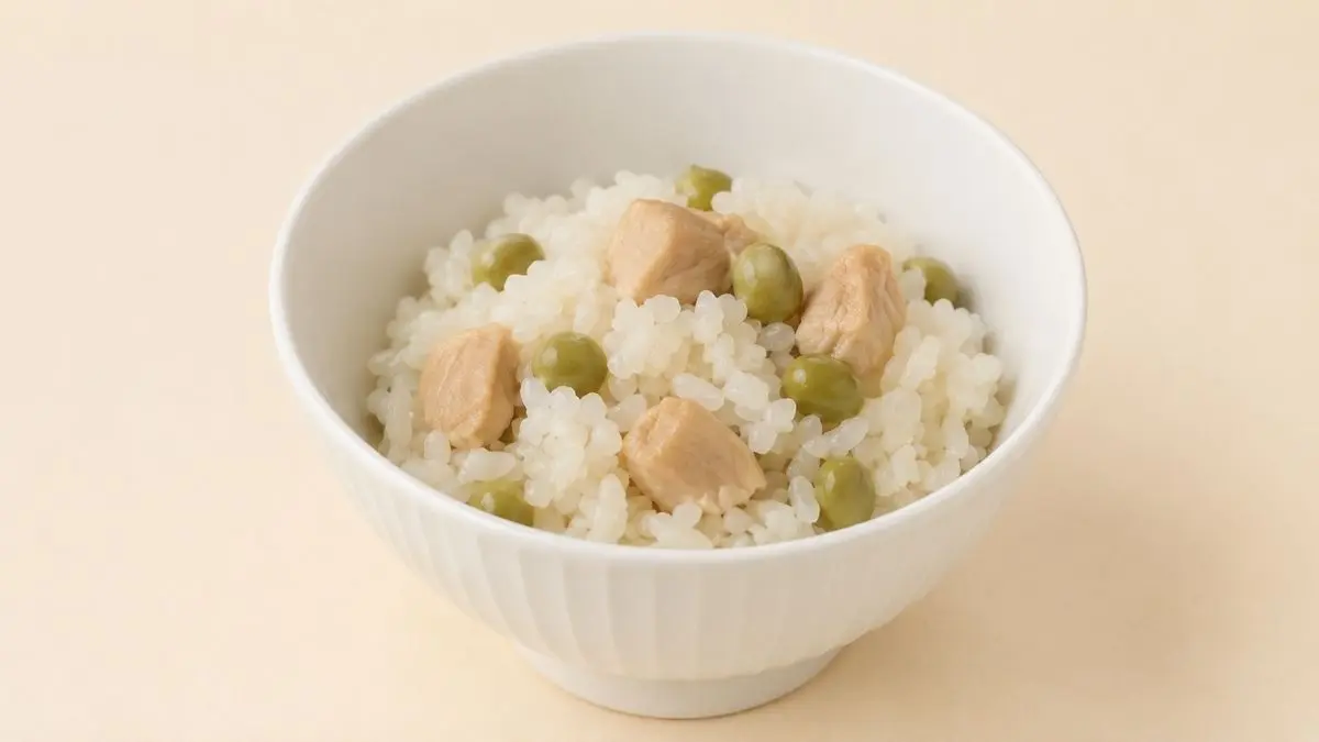 チキン豆ご飯