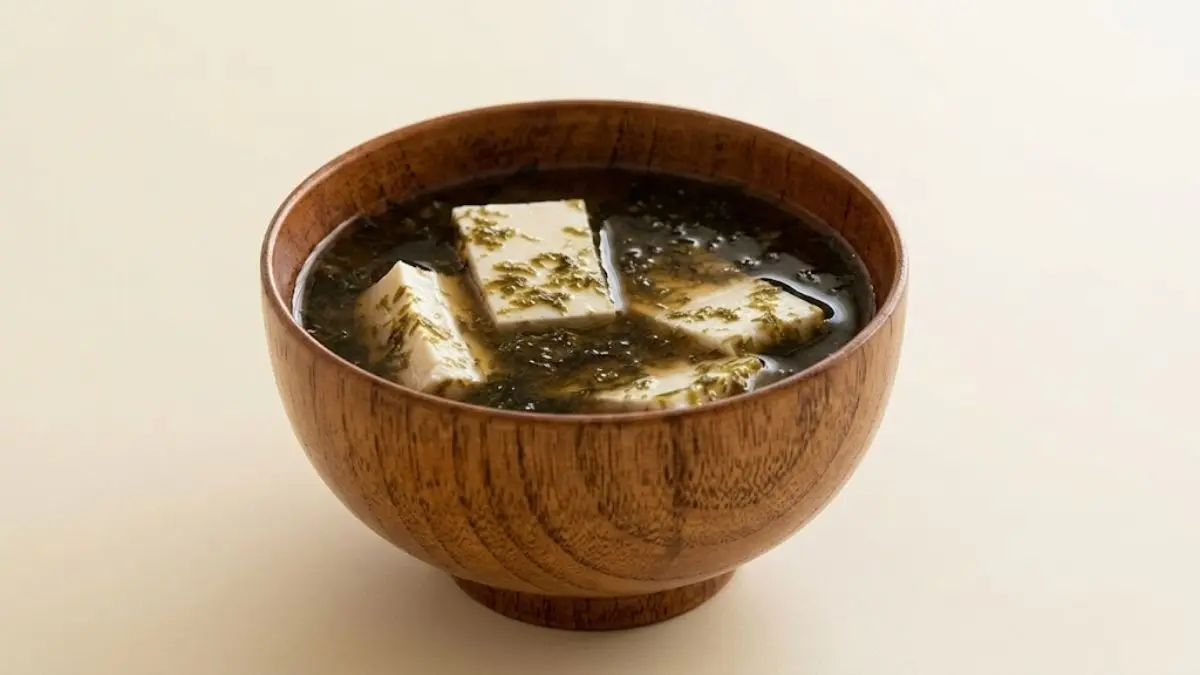 海苔と豆腐の味噌汁