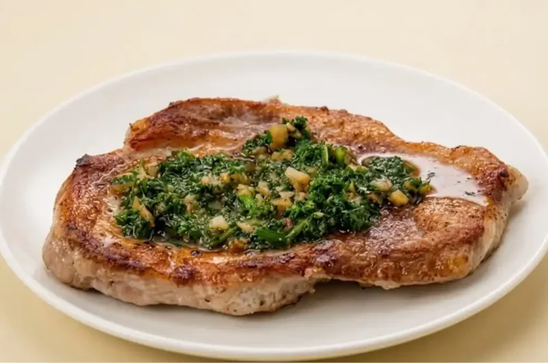 【きょうの料理】ポークステーキ パセリソースのレシピ 井上かなえさん