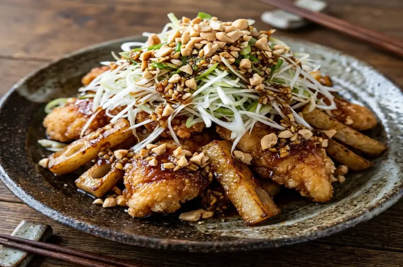 【コウケンテツさんのレシピ】鶏ささ身とれんこんの香味ねぎだれの作り方