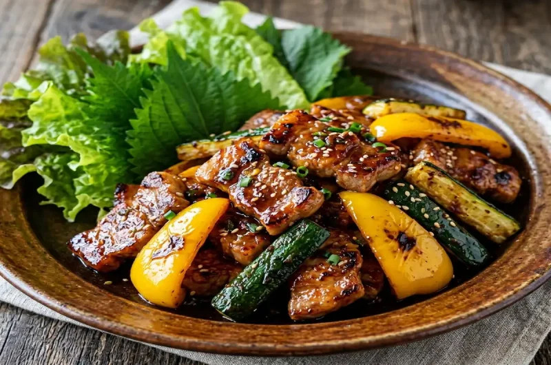 【コウケンテツさんのレシピ】夏野菜と豚の焼きカルビ風の作り方