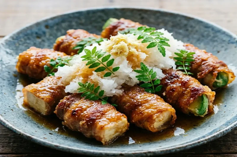 【コウケンテツさんのレシピ】肉巻き揚げだし豆腐の作り方