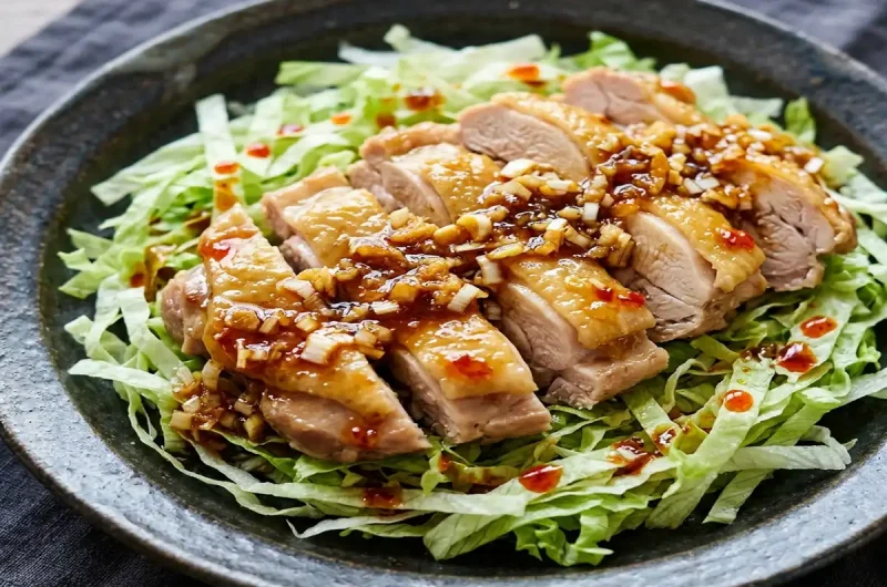 【コウケンテツさんのレシピ】ゆで鶏の甘辛ソースの作り方