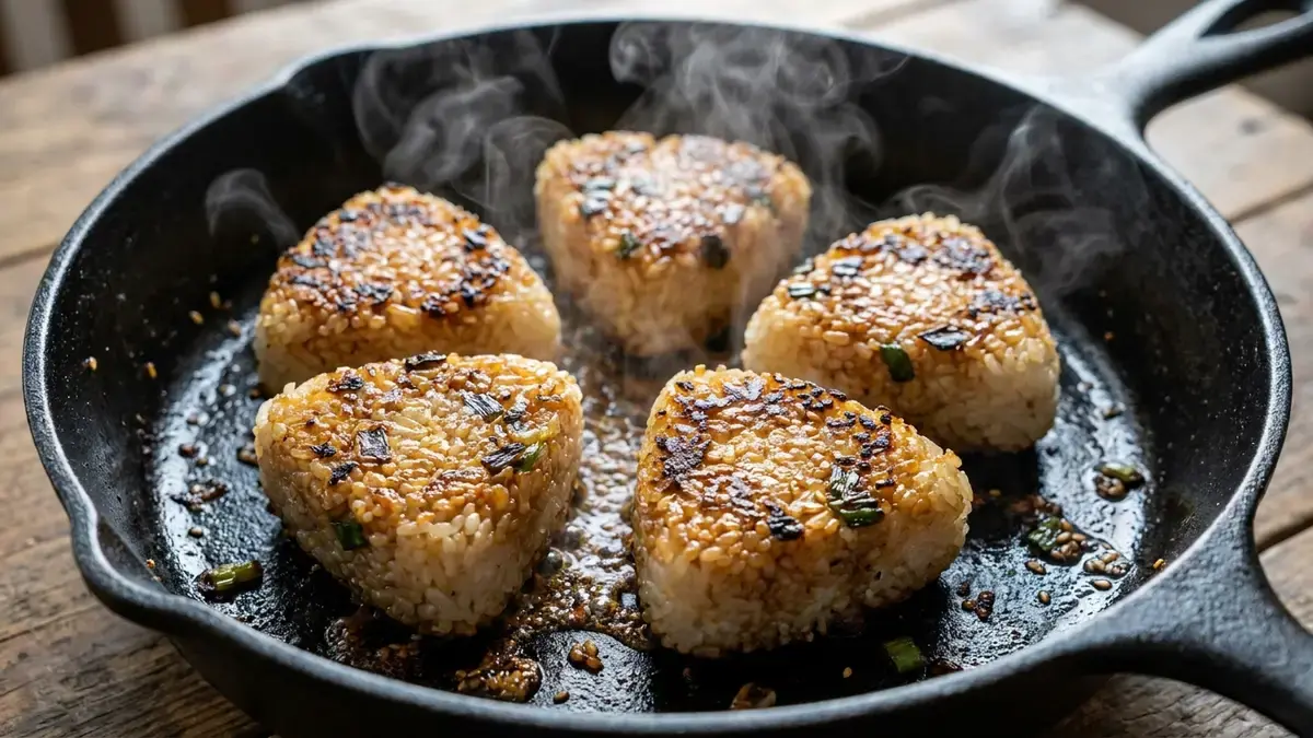 フライパン焼きおにぎり