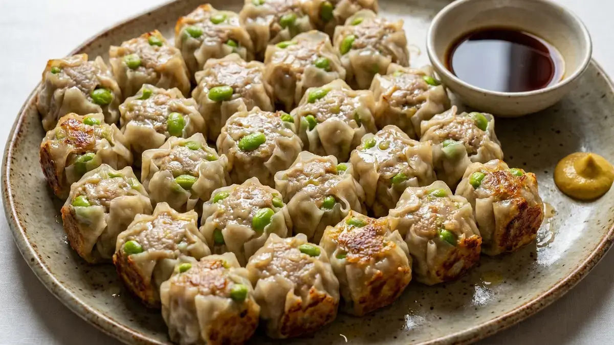 枝豆の焼きシューマイ
