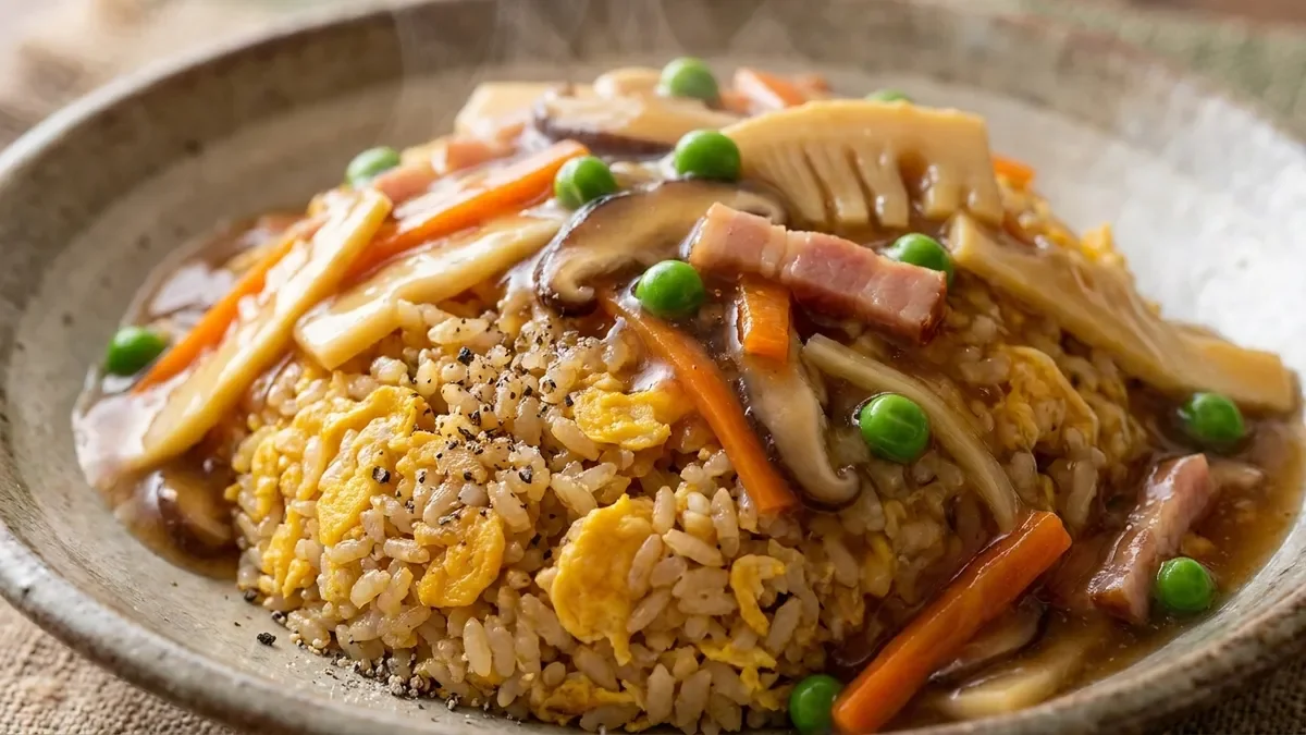 春野菜のあんかけチャーハン