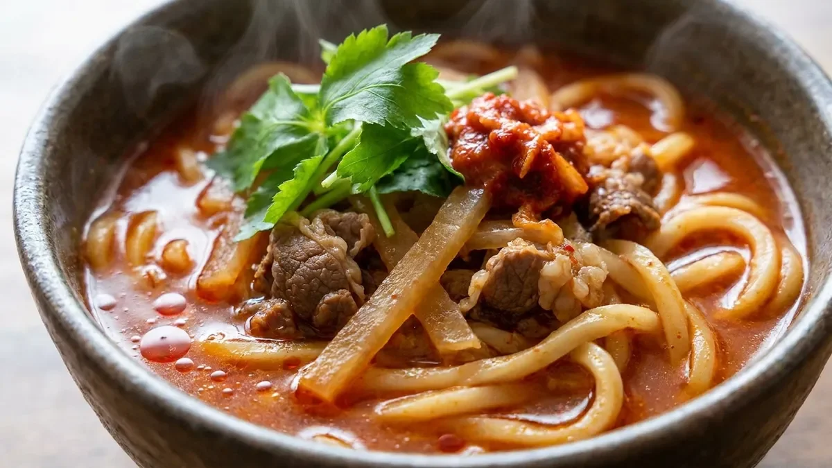 キムチヤンニョムうどん