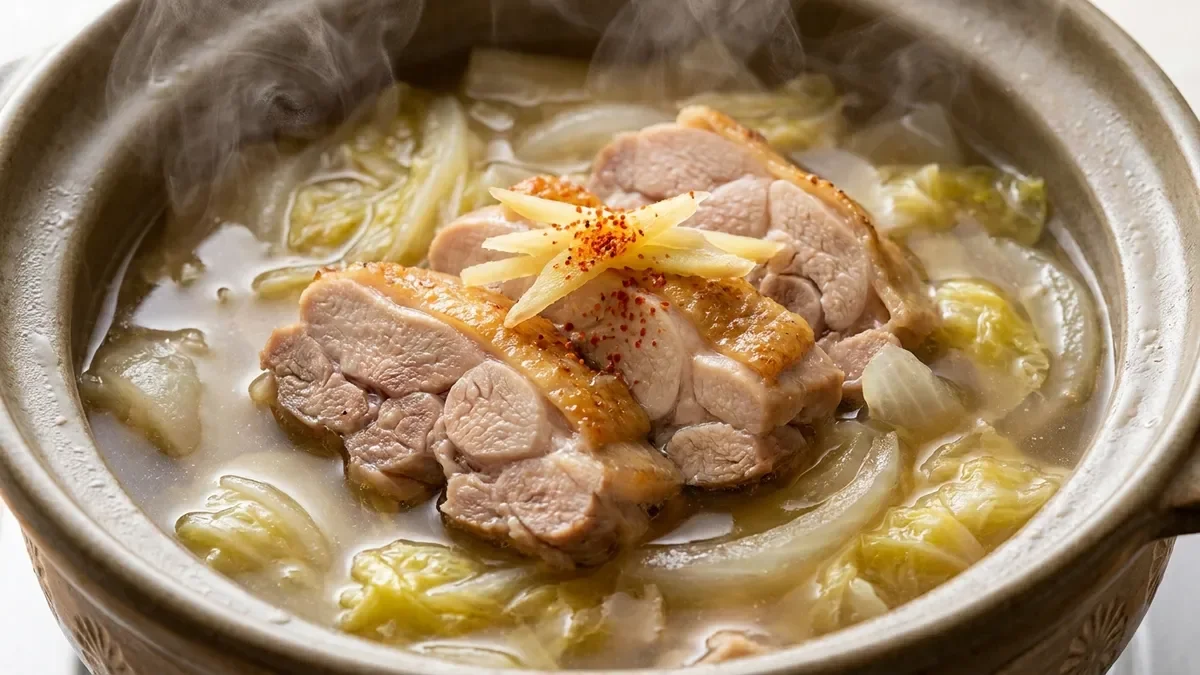 白菜の鶏スープ煮