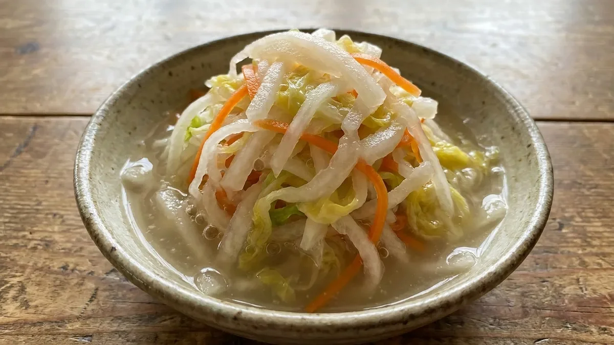 白菜と大根の切り漬け