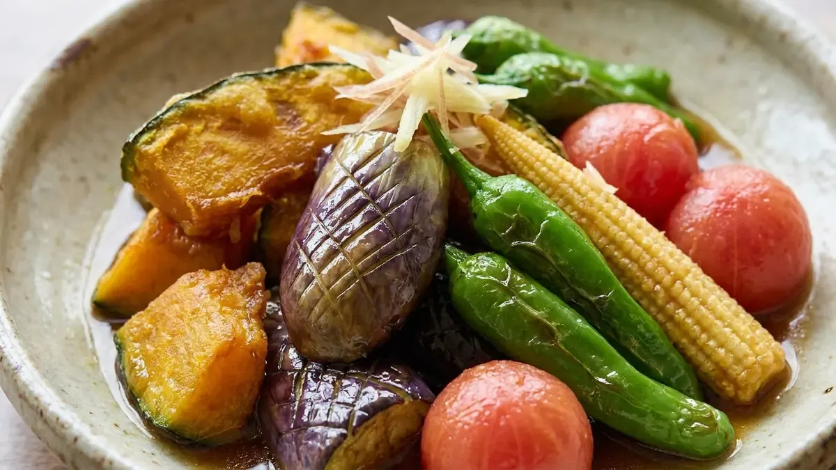 夏野菜の揚げびたし