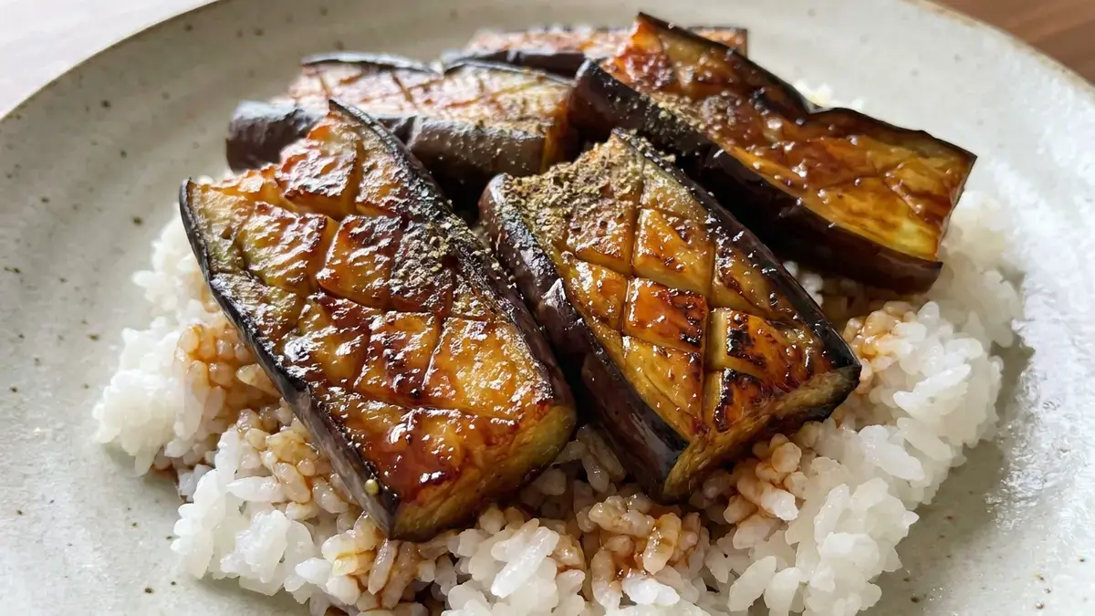 レンチンなすのかば焼き