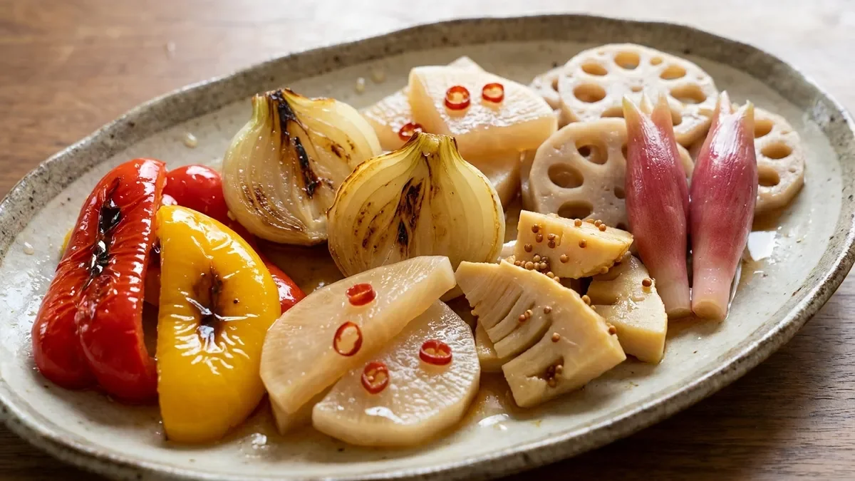 春野菜の甘酢漬け