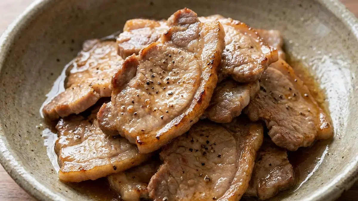 豚肉の酒いり