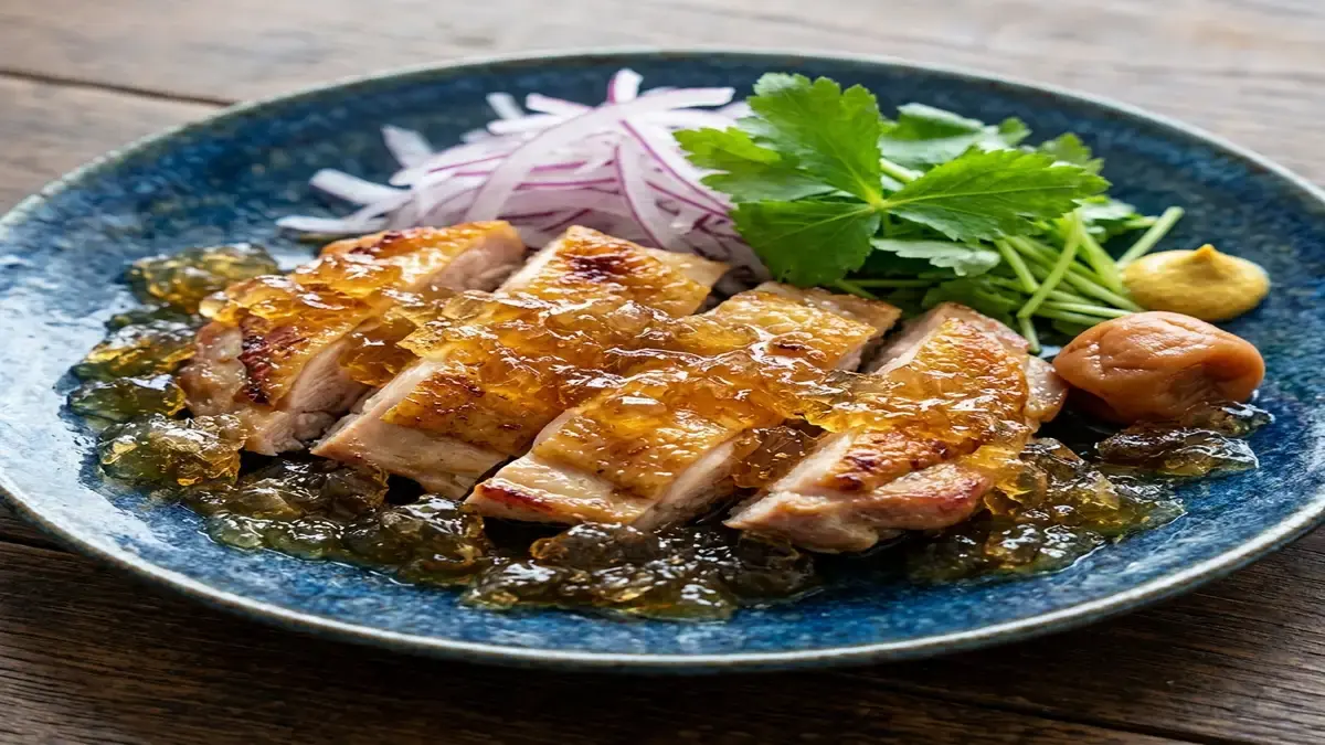 鶏の煮こごり
