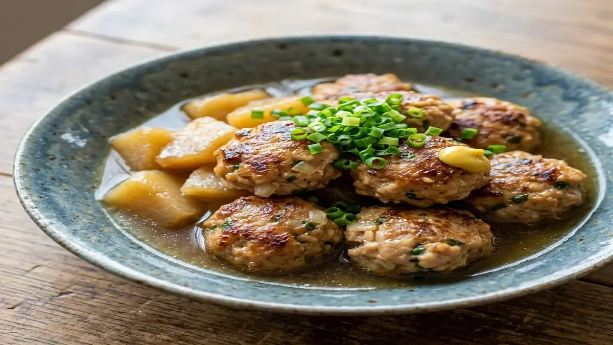 鶏つくねと長芋の煮物