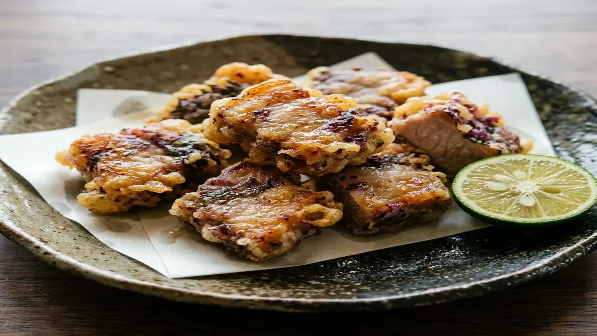 豚肉の赤じそ天