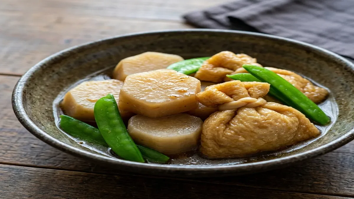 長芋と結びお揚げの炊いたん