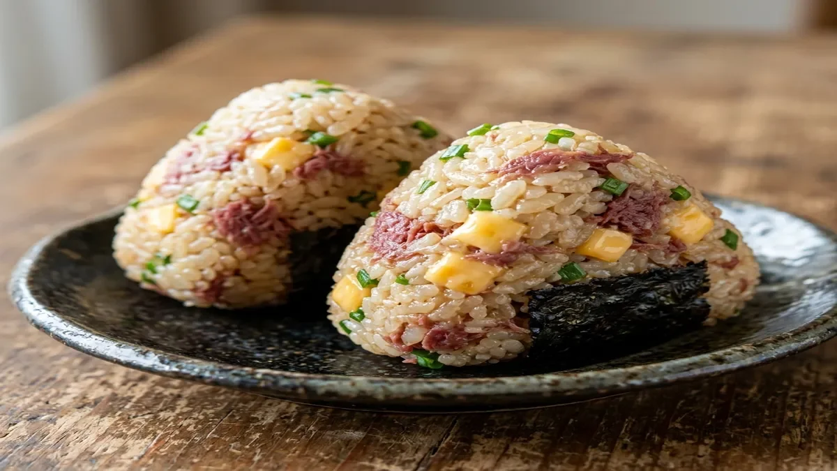 コンビーフチーズおにぎり
