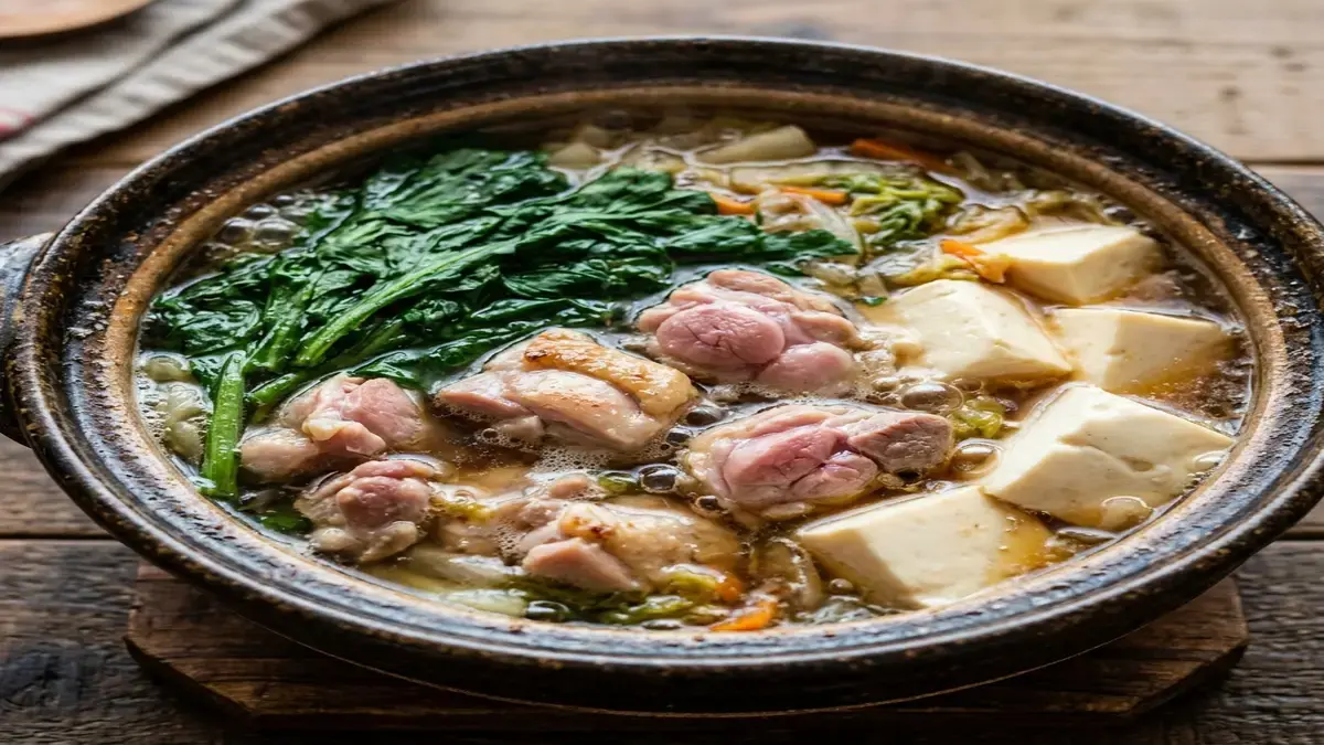 鶏肉と切り漬けの鍋仕立て