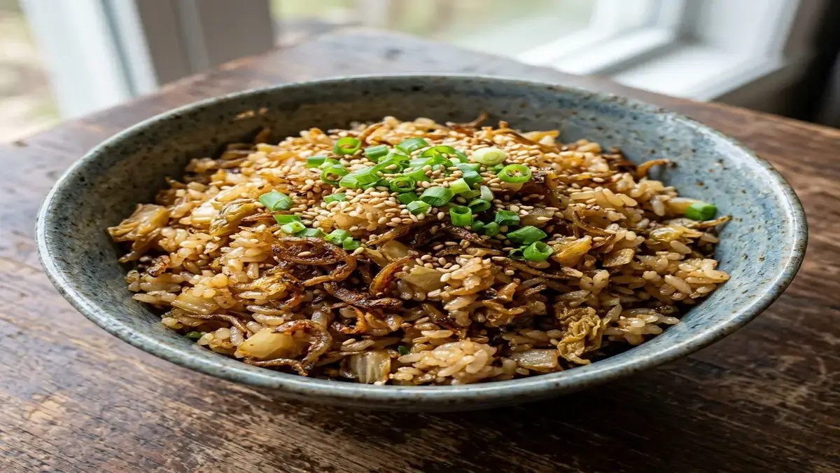 白菜漬けのチャーハン