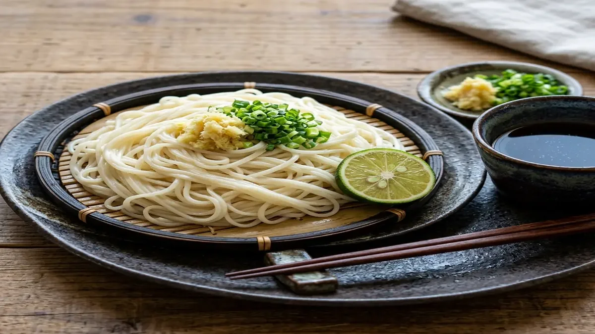 梅風味のざるうどん