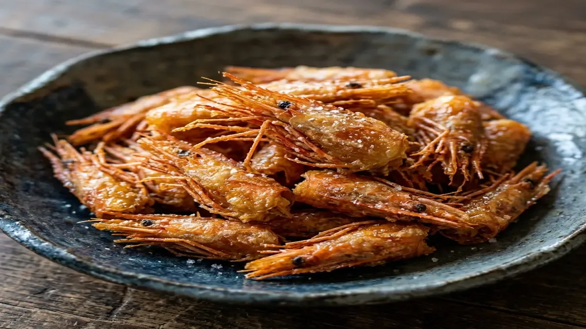 甘えびの頭のから揚げ