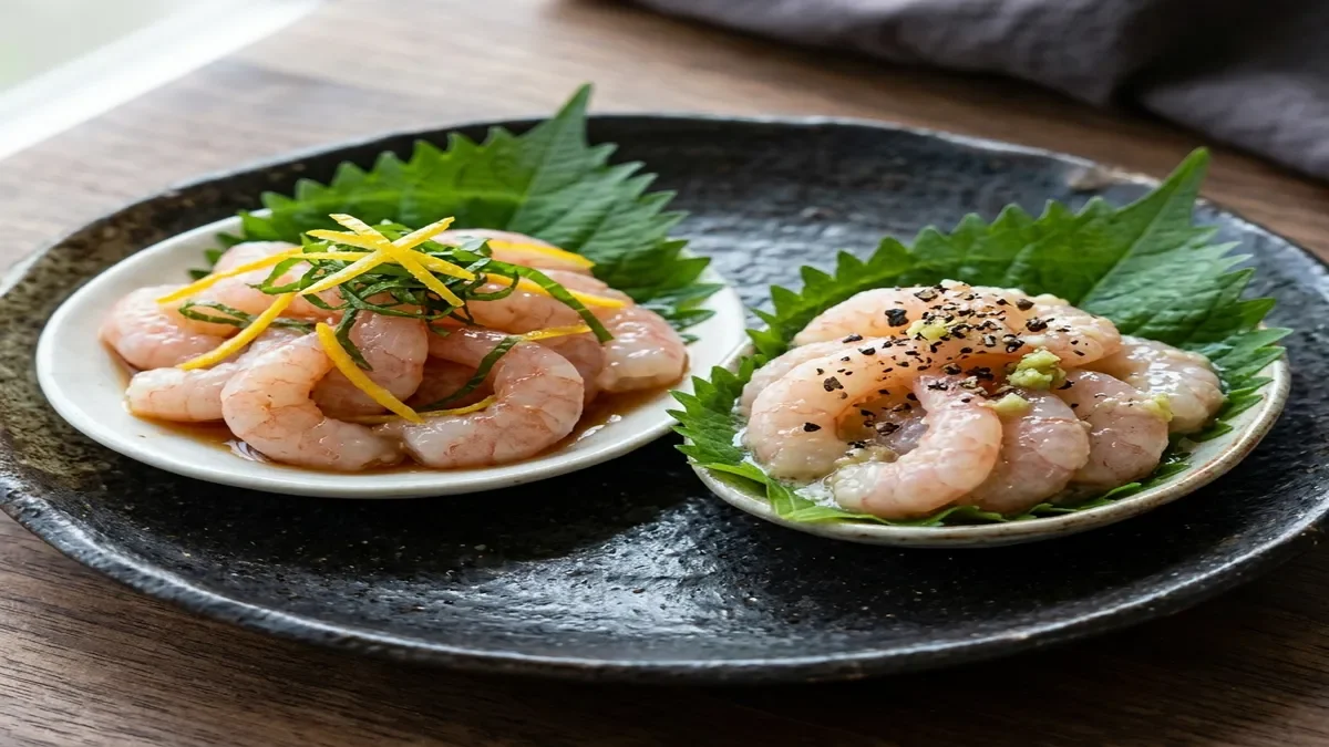 甘えびの2種盛り