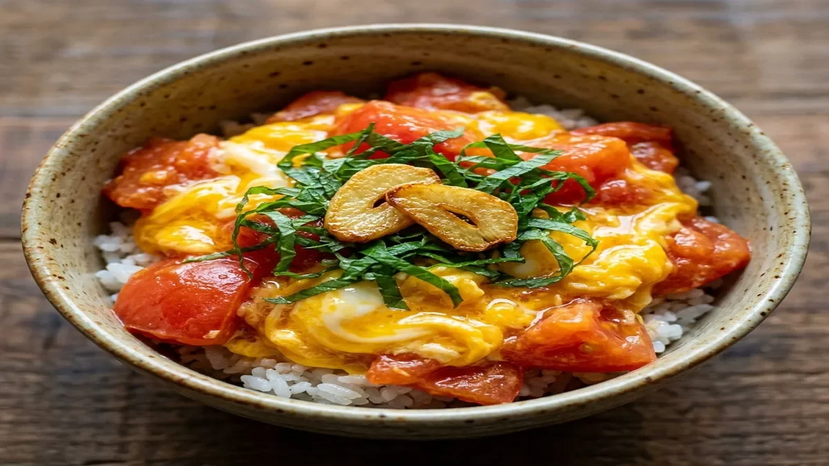 トマトの卵丼