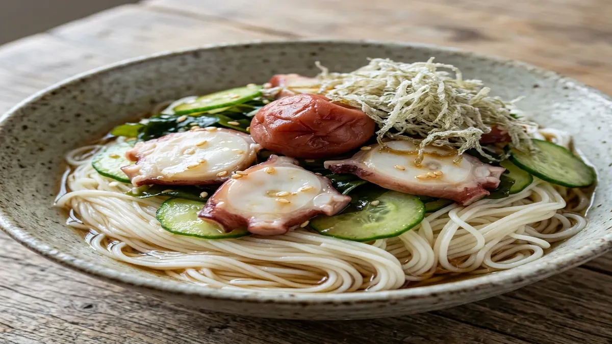 酢の物そうめん