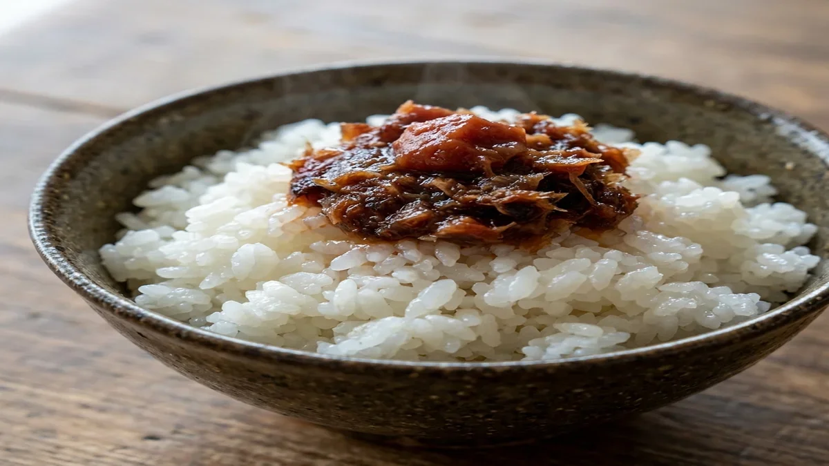アルデンテご飯 梅かつお添え