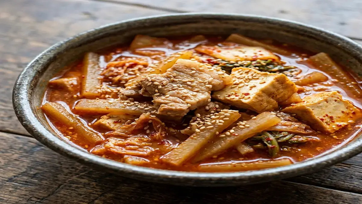 豚肉と大根のピリ辛煮