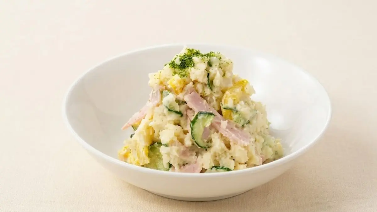 彩り野菜の和風ポテトサラダ
