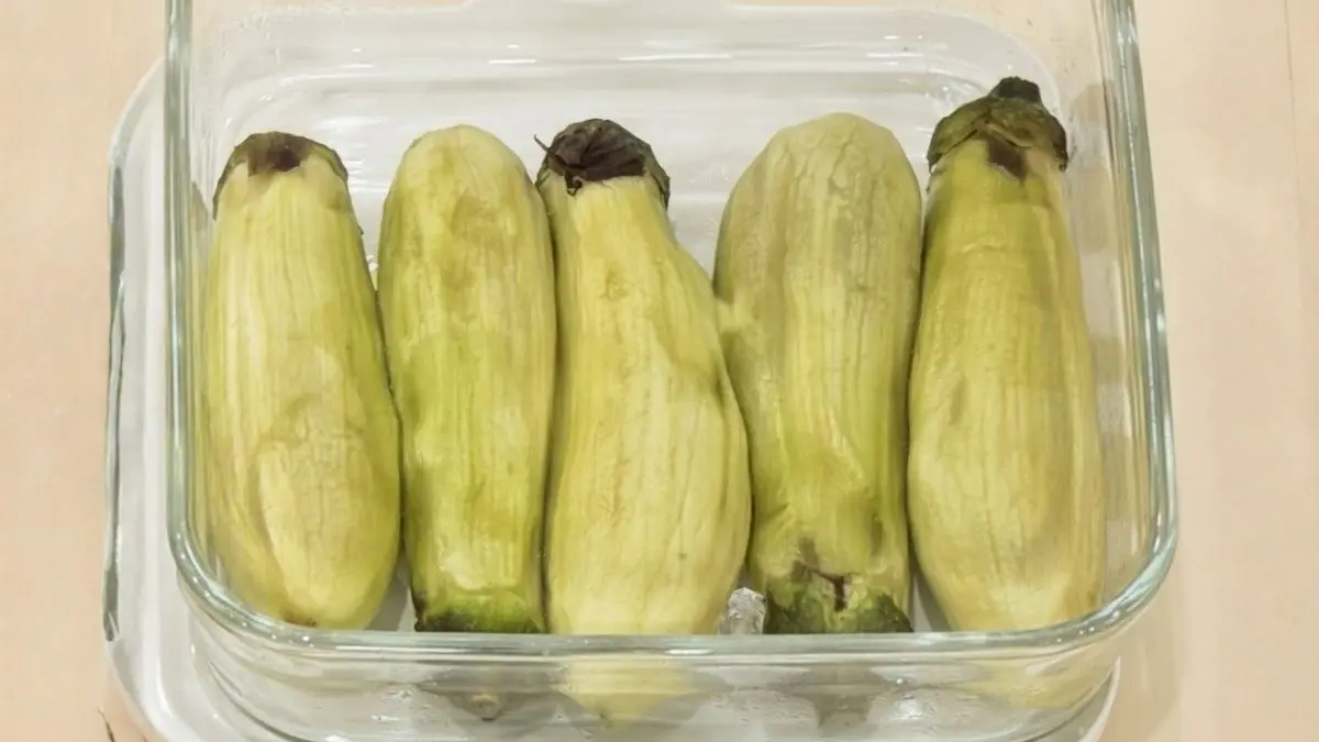 冷やし蒸しなす