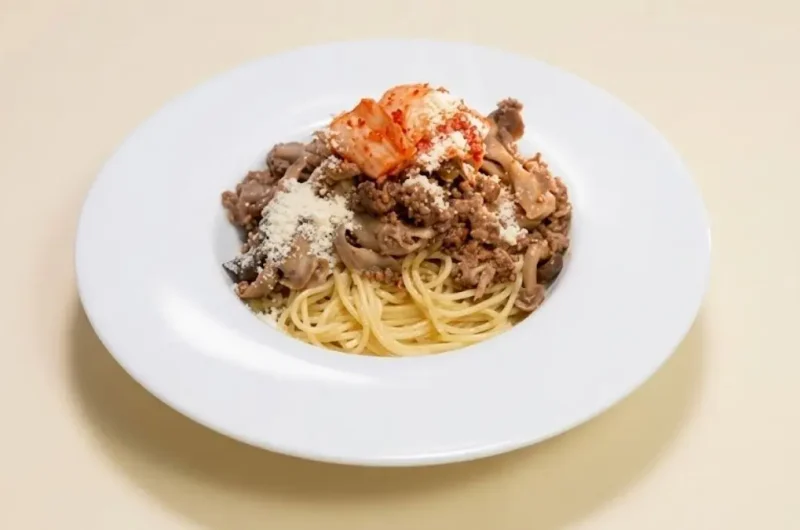 【きょうの料理】キムチボロネーゼのレシピ 今井真実さん